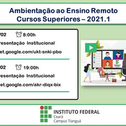 #10972 IF Tianguá realiza ambientação para cursos superiores