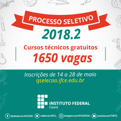#10988 IFCE Tianguá lança edital para cursos técnicos
