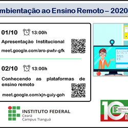 #11001 IFCE Tianguá convida alunos novatos para recepção