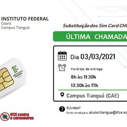 #11055 IFCE Tianguá fará substituição de chips