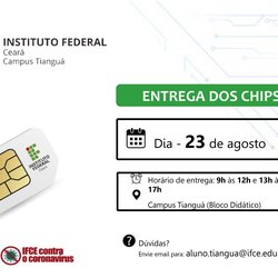 #11240 IFCE divulga resultado de solicitação de chip