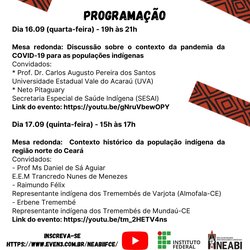 #11386 NEABI promove evento nos dias 16 e 17 de setembro