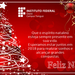 #11660 IFCE Campus Tianguá deseja a todos paz, saúde e prosperidade.