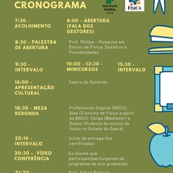 #11707 IFCE Tianguá promoverá evento em homenagem ao Dia do Físico