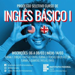 #1171 Resultado da seleção para o curso de Inglês Básico Nível I é divulgado