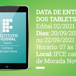 #1197 Divulgados dia, horário e local para entrega dos tablets