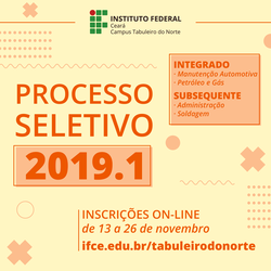 #12094 IFCE oferta 140 vagas em Tabuleiro do Norte
