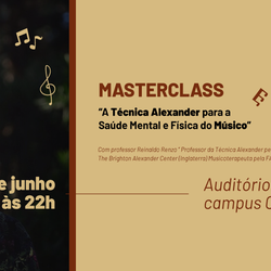 #1510 Masterclass aborda técnica para saúde mental e física do músico