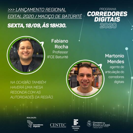 #15859 Campus Baturité promove lançamento do edital dos Corredores Digitais 2020