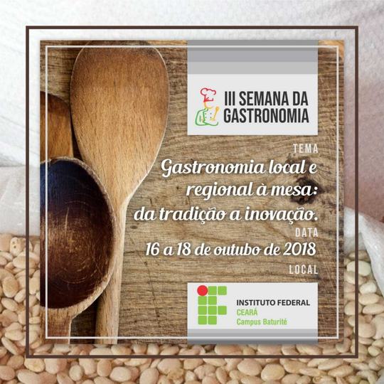 #15903 Baturité realiza III Semana da Gastronomia