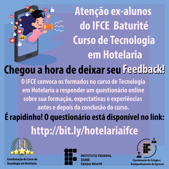 #16018 Baturité lança questionário para egressos de Hotelaria