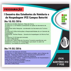 #16153 Encontro de Hotelaria e Hospedagem movimenta Baturité