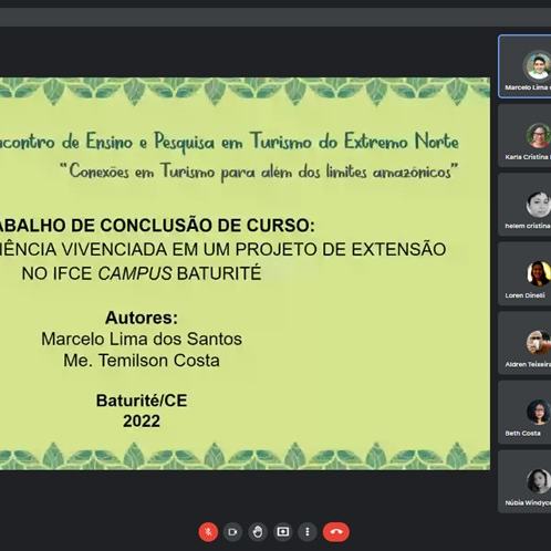 #16160 Alunos do IFCE Baturité apresentam trabalho no II EPTEN IFRR
