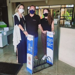 #16574 Campus de Acaraú recebe doação de bicicletário da empresa Laca Saúde
