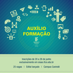 #1672 Inscrições para auxílio-formação iniciam hoje, dia 20 de junho