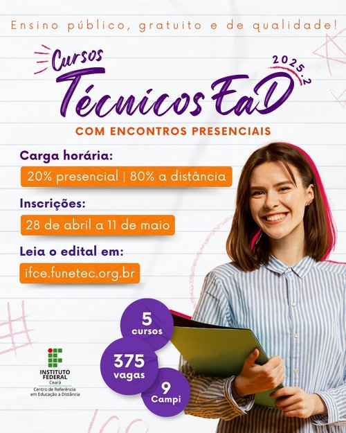Cursos técnicos ead 2025.2