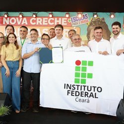 Autorização da obra do campus de Mauriti (Foto: Luís Fortes MEC)