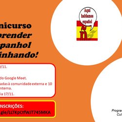 #18364 Ofertado curso de Espanhol focado na gastronomia