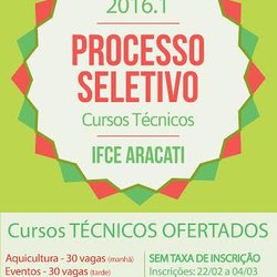 #18539 Campus de Aracati abre vagas para cursos técnicos