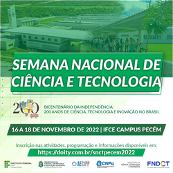 #18613 Semana Nacional de Ciência e Tecnologia do IFCE campus Pecém 2022