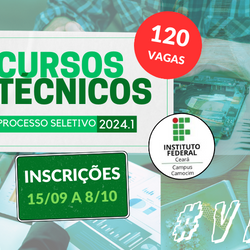 #18904 O IFCE abre processo seletivo dos cursos técnicos para 2024.1