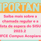 #19078 Chamada regular e lista de espera Sisu 2023.2 do Campus Acopiara