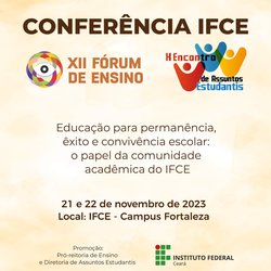 #19815 IFCE promove conferência em prol da convivência acadêmica