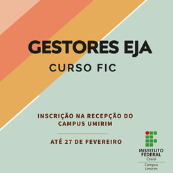 #2077 Umirim oferta curso FIC para Gestores EJA