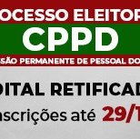 #2160 Edital da CPPD em Cedro é retificado