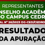 #2163 Divulgado resultado da apuração da eleição do Conselho Acadêmico de Cedro