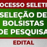 #2276 Edital seleciona bolsistas de pesquisa em Cedro