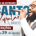 #2344 IFCE Cedro inscreve para curso de canto popular básico