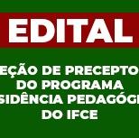 #2385 IFCE Cedro inscreve para preceptor de Física