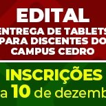 #2440 Cedro publica edital de entrega de tablets