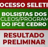#2497 Edital de bolsistas tem resultado preliminar em Cedro