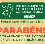 #2527 Cedro tem 31 alunos aprovados para a 2ª fase da Obmep