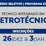 #2603 Aberta inscrição para Técnico em Eletrotécnica em Cedro