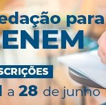 #2640 Aberta inscrição de curso de redação para o Enem