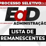 #2688 Chamada pública para vagas remanescentes do Técnico em Administração