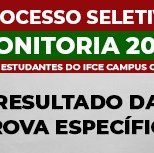 #2715 Seleção de monitoria divulga resultado de prova em Cedro