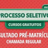 #2723 Sai resultado da pré-matrícula da chamada regular em Cedro