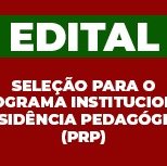 #2732 Cedro inscreve para Residência Pedagógica