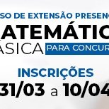 #2899 "Matemática Básica para Concursos" abre inscrição