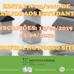 #3312 Horizonte lança edital de auxílio a estudantes