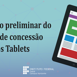 #3352 Resultado preliminar do edital de solicitação e distribuição dos tablets