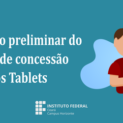 #3370 Resultado preliminar do Edital de concessão dos Tablets