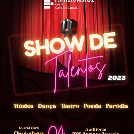 #7012 Inscrições abertas para o Show de Talentos 2023