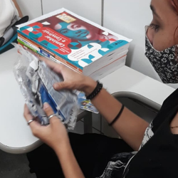 #7296 Campus de Caucaia entrega 5 máscaras PFF2 a cada estudante