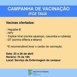 #8524 Tauá promove campanha de vacinação