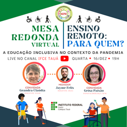 #8790 NAPNE de Tauá promove diálogo sobre inclusão e ensino remoto
